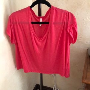 Coral crop top